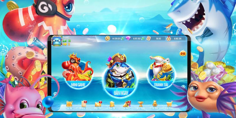 Bắn cá trung quốc apk với boss Kỳ Lân và vũ khí ngũ hành