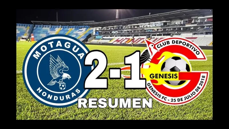 Cầu thủ Genesis và Motagua tranh chấp bóng trước khán đài đầy cảm xúc. Cầu thủ Genesis và Motagua tranh chấp bóng trước khán đài đầy cảm xúc.